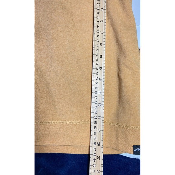 Techstyles Walker Minnesota Size L Women Yellow Soft Retro Hippie Hoodie Sweater - Picture 8 of 9